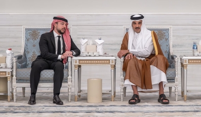 Jordan Crown Prince Offers Condolences to Amir of Qatar Over Passing of Father Amir